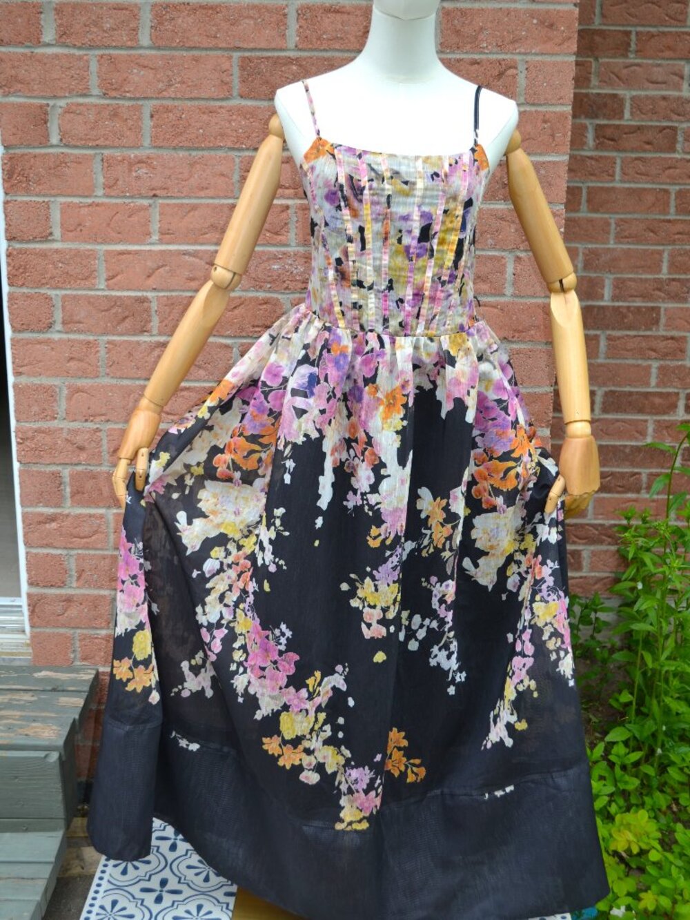Zimmerman-Style Black Floral Dress Size Medium